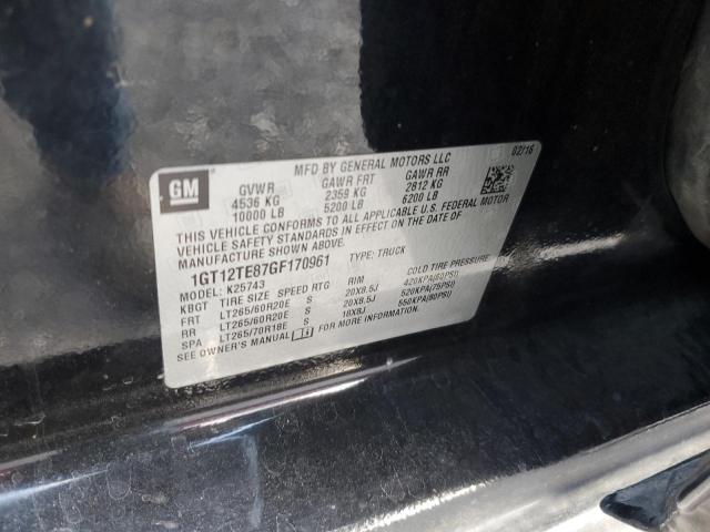 Aukcja sprzedaży 2016 Gmc Sierra, vin: 1GT12TE87GF170961, numer aukcji: 92166685