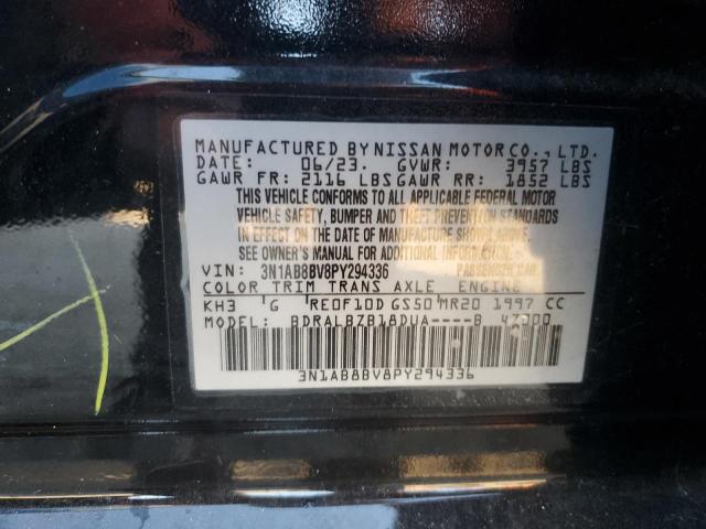 92808725 :رقم المزاد ، 3N1AB8BV8PY294336 vin ، 2023 Nissan Sentra S مزاد بيع