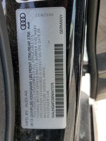 92955265 :رقم المزاد ، WAUHGAFC5EN047375 vin ، 2014 Audi A6 مزاد بيع