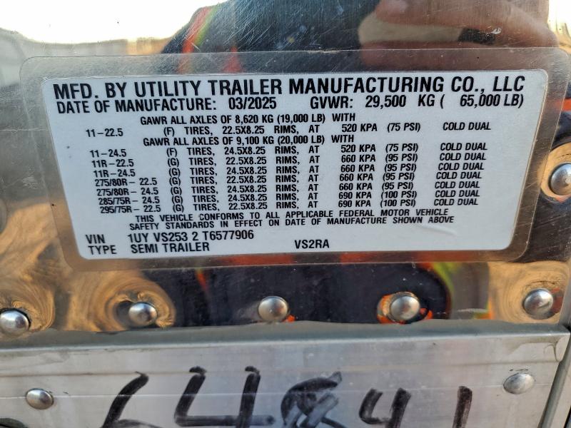 2026 Utility Trailer Trailer მანქანა იყიდება აუქციონზე, vin: 1UYVS2532T6577906, აუქციონის ნომერი: 93941075