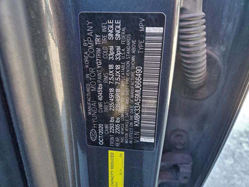 94640055 :رقم المزاد ، KM8K33A59MU666490 vin ، 2021 Hyundai Kona Limit مزاد بيع