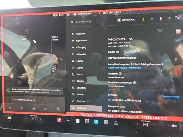 Продажа на аукционе авто 2023 Tesla Model Y, vin: 7SAYGAEE3PF591383, номер лота: 91052325