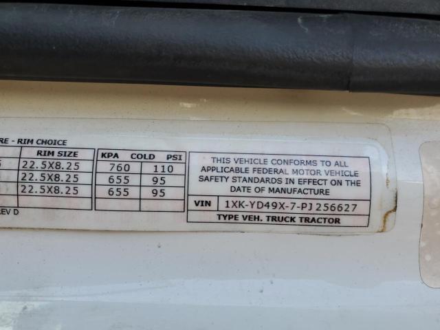 91997585 :رقم المزاد ، 1XKYD49X7PJ256627 vin ، 2023 Kenworth T680 مزاد بيع