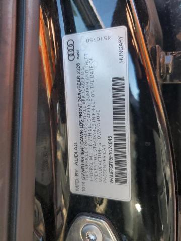 92916635 :رقم المزاد ، WAUFFGFF8F1074845 vin ، 2015 Audi S3 مزاد بيع