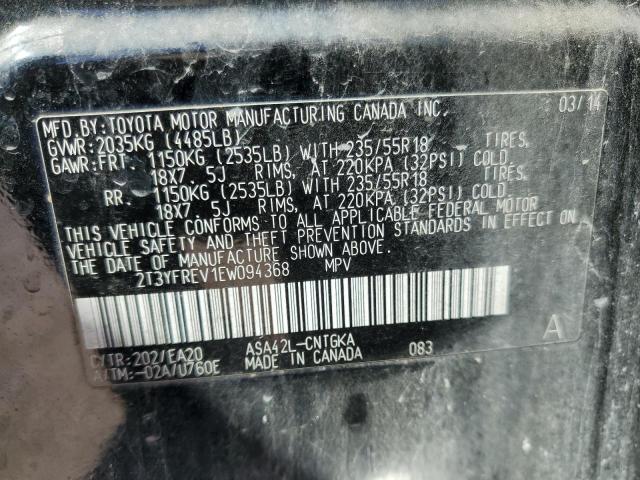 Aukcja sprzedaży 2014 Toyota Rav4 Limit, vin: 2T3YFREV1EW094368, numer aukcji: 91084415
