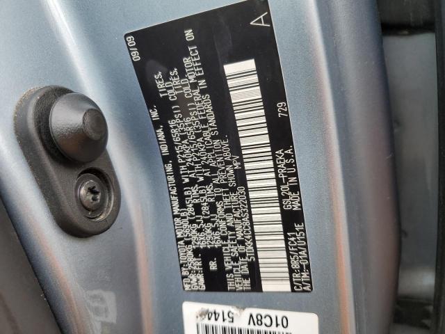 Aukcja sprzedaży 2010 Toyota Sienna, vin: 5TDKK4CC8AS322030, numer aukcji: 90711595