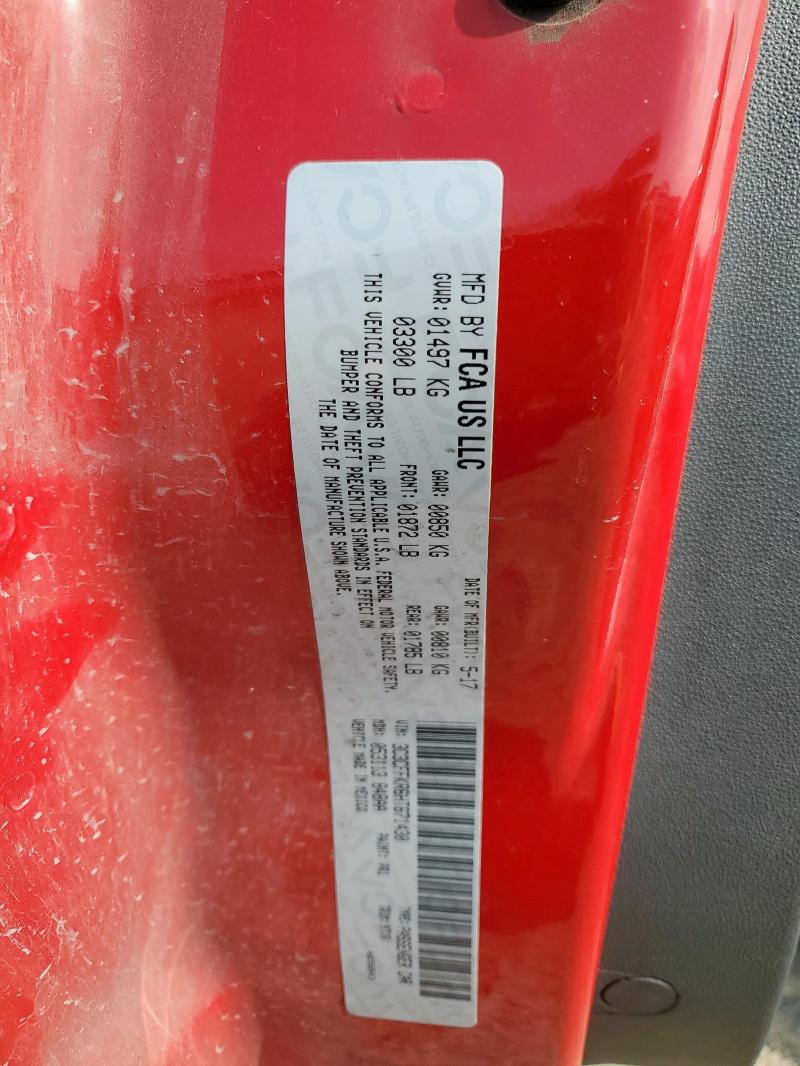 Продаж на аукціоні авто 2017 Fiat 124 Spider, vin: 3C3CFFKR6HT671430, номер лоту: 93067835