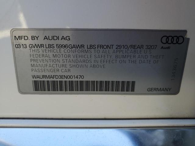 Продаж на аукціоні авто 2014 Audi A8, vin: WAURMAFD3EN001470, номер лоту: 91427865