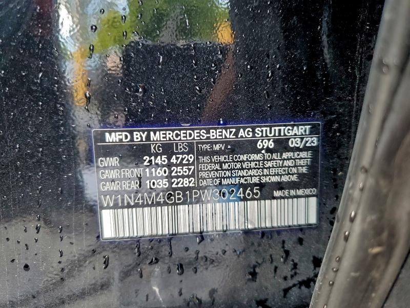 Aukcja sprzedaży 2023 Mercedes-benz Glb 250, vin: W1N4M4GB1PW302465, numer aukcji: 93559455
