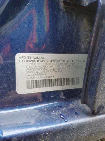 92868325 :رقم المزاد ، WAUFFAFL8DN018669 vin ، 2013 Audi A4 مزاد بيع