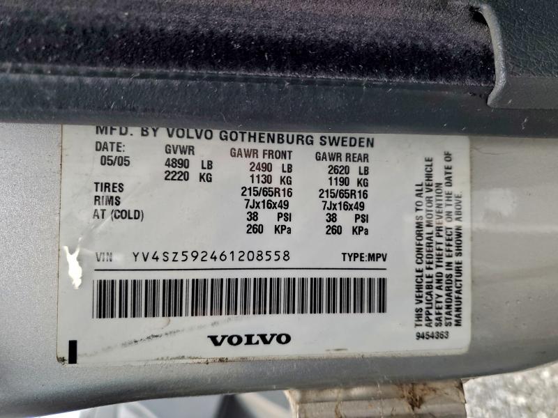 92758585 :رقم المزاد ، YV4SZ592461208558 vin ، 2006 Volvo Xc70 مزاد بيع