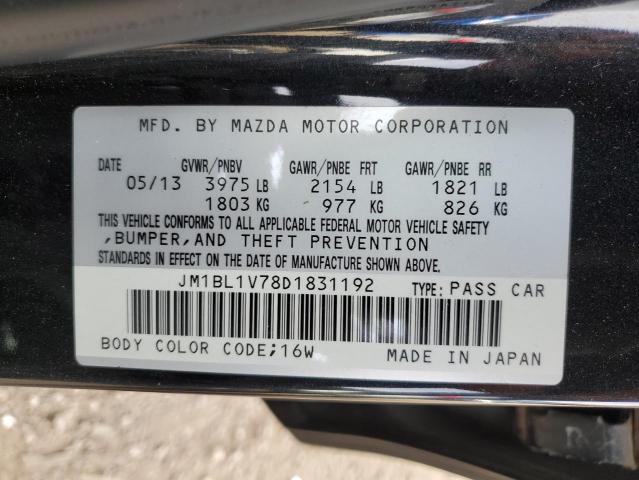 Auction sale of the 2013 Mazda 3, vin: JM1BL1V78D1831192, lot number: 91249535