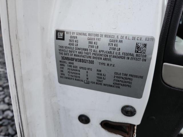Продаж на аукціоні авто 2011 Chevrolet Hhr, vin: 3GNBABFW3BS621300, номер лоту: 91799845