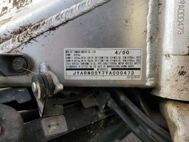 Продажа на аукционе авто 2000 Yamaha Yzfr1, vin: JYARN05Y7YA000473, номер лота: 90821415