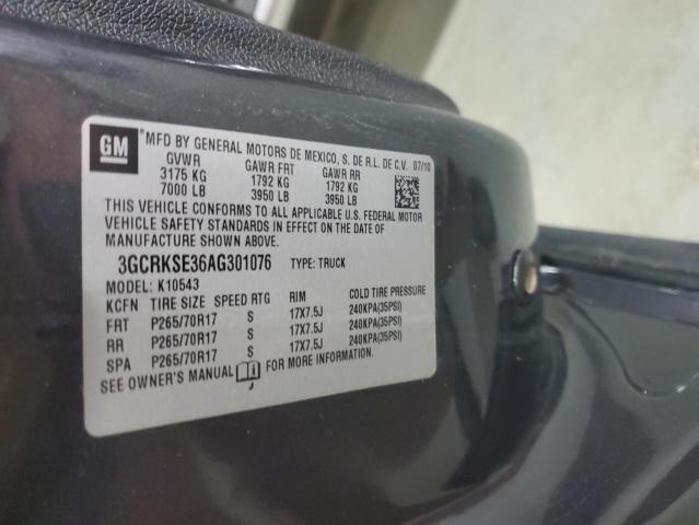 Aukcja sprzedaży 2010 Chevrolet Silverado, vin: 3GCRKSE36AG301076, numer aukcji: 91015655