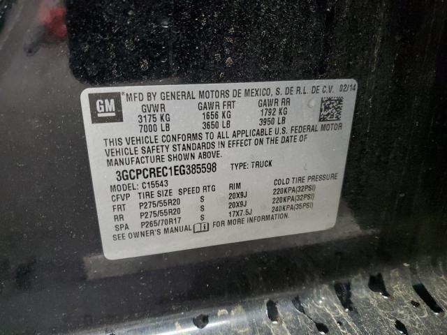 2014 Chevrolet Silverado მანქანა იყიდება აუქციონზე, vin: 3GCPCREC1EG385598, აუქციონის ნომერი: 92923915