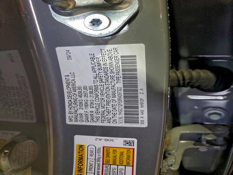 Продаж на аукціоні авто 2024 Honda Accord, vin: 1HGCY2F53RA097322, номер лоту: 91986175