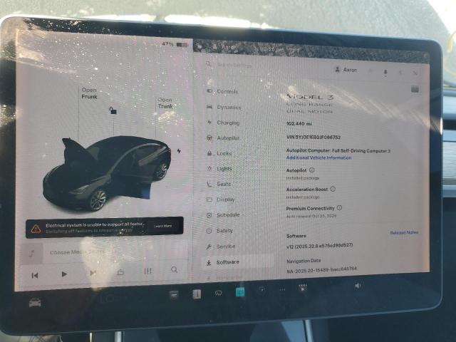 2018 Tesla Model 3 მანქანა იყიდება აუქციონზე, vin: 5YJ3E1EB0JF086752, აუქციონის ნომერი: 90948005