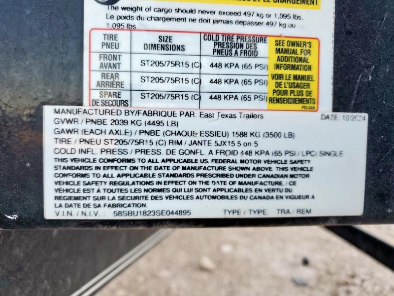 Продаж на аукціоні авто 2025 East Texas Unknown, vin: 58SBU1823SE044895, номер лоту: 91523325