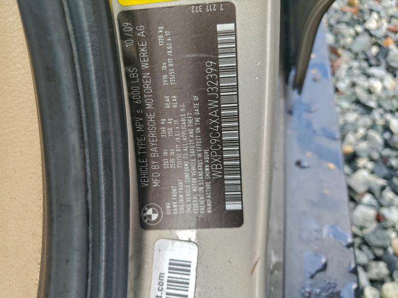 94590735 :رقم المزاد ، WBXPC9C4XAWJ32399 vin ، 2010 Bmw X3 Xdrive3 مزاد بيع