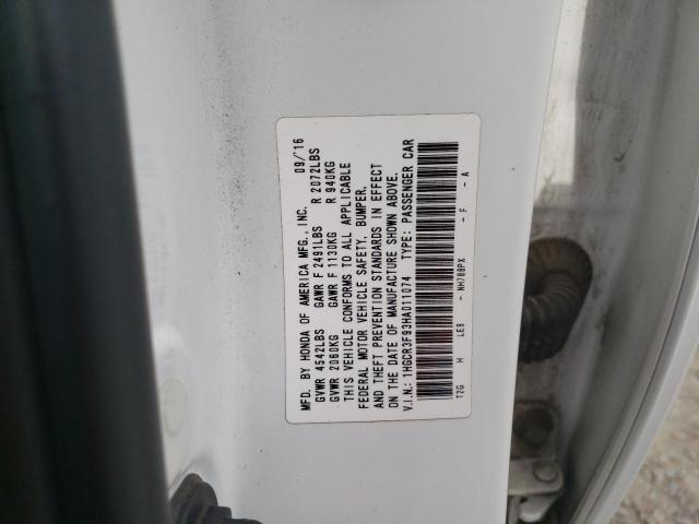 2017 Honda Accord Tou მანქანა იყიდება აუქციონზე, vin: 1HGCR3F93HA011074, აუქციონის ნომერი: 91048575