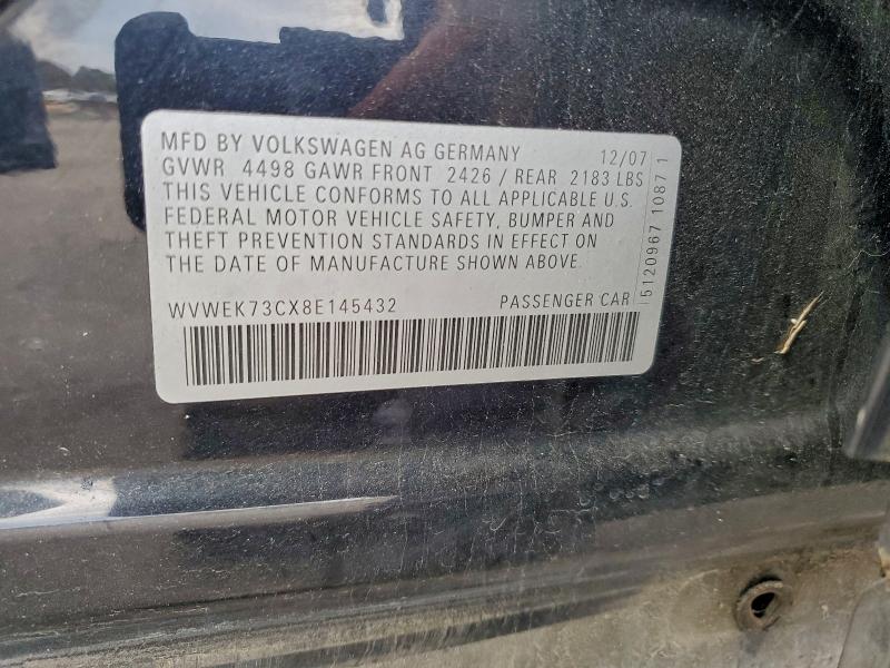 Продаж на аукціоні авто 2008 Volkswagen Passat, vin: WVWEK73CX8E145432, номер лоту: 94223585