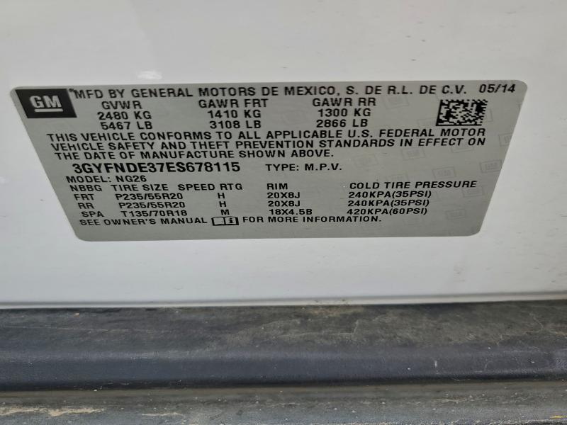 Продажа на аукционе авто 2014 Cadillac Srx Premiu, vin: 3GYFNDE37ES678115, номер лота: 93946615