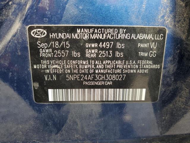 Aukcja sprzedaży 2016 Hyundai Sonata Se, vin: 5NPE24AF3GH308027, numer aukcji: 91682285