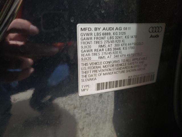 92617505 :رقم المزاد ، WA1DGAFEXCD002397 vin ، 2012 Audi Q7 مزاد بيع