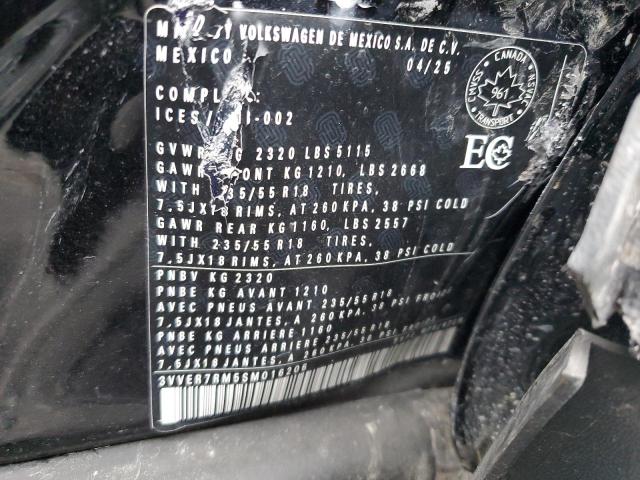 91113705 :رقم المزاد ، 3VVER7RM5SM016206 vin ، 2025 Volkswagen Tiguan مزاد بيع