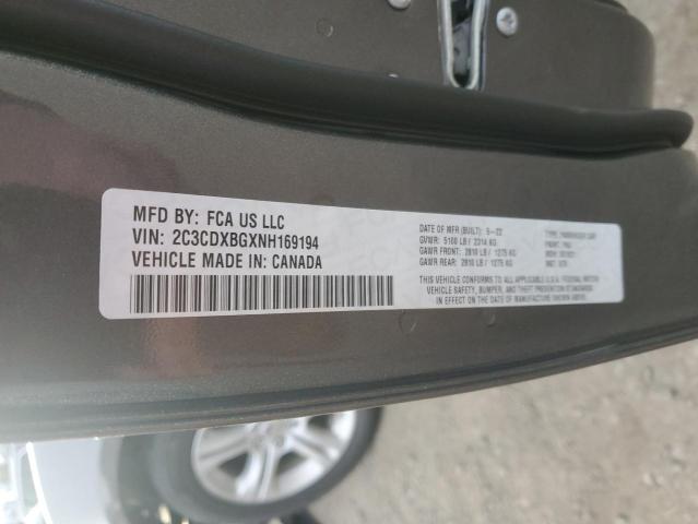93036165 :رقم المزاد ، 2C3CDXBGXNH169194 vin ، 2022 Dodge Charger Sx مزاد بيع