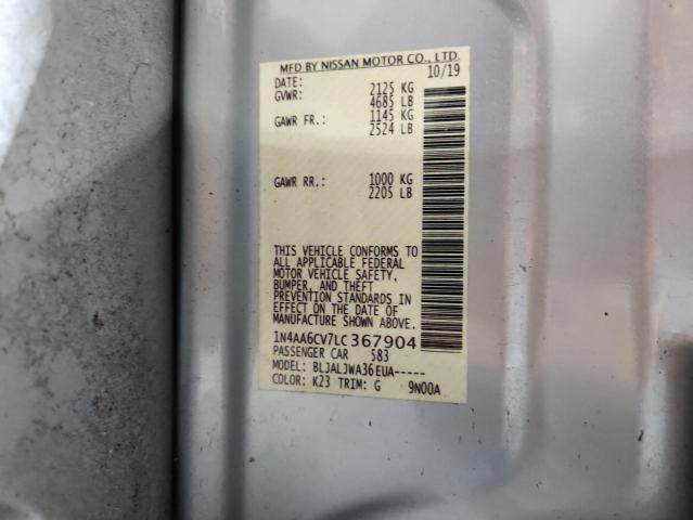 Продажа на аукционе авто 2020 Nissan Maxima Sv, vin: 1N4AA6CV7LC367904, номер лота: 97885965