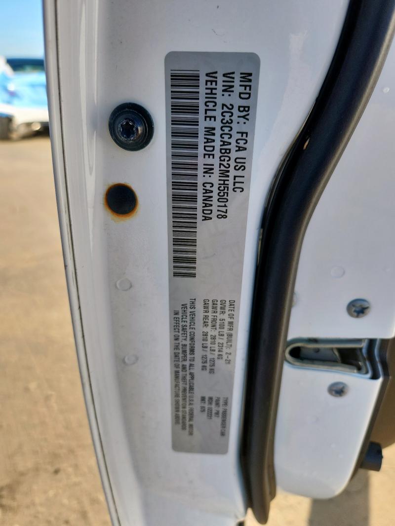 Aukcja sprzedaży 2021 Chrysler 300, vin: 2C3CCABG2MH550178, numer aukcji: 90645955