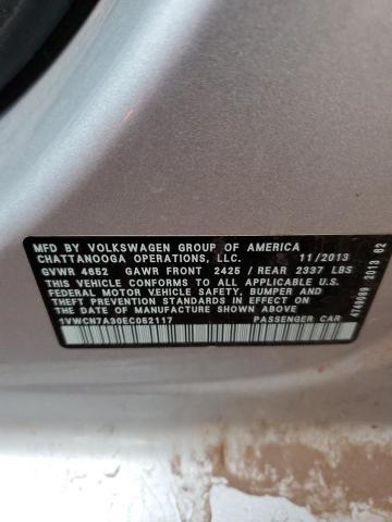 Aukcja sprzedaży 2014 Volkswagen Passat, vin: 1VWCN7A30EC052117, numer aukcji: 93481355