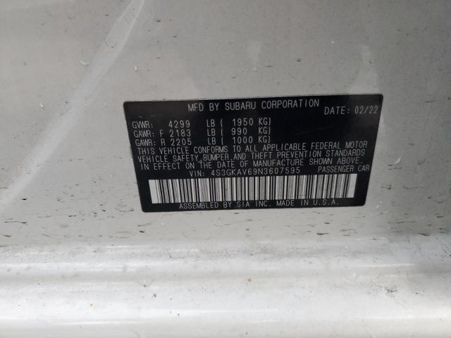Продажа на аукционе авто 2022 Subaru Impreza, vin: 4S3GKAV69N3607595, номер лота: 93287505
