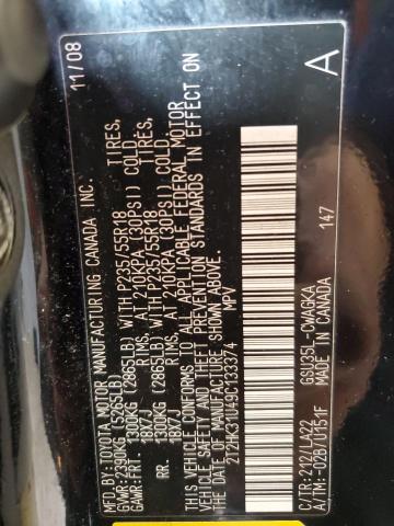 Aukcja sprzedaży 2009 Lexus Rx, vin: 2T2HK31U49C133374, numer aukcji: 93197985