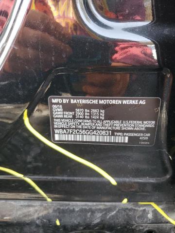 90982325 :رقم المزاد ، WBA7F2C56GG420831 vin ، 2016 Bmw 750 مزاد بيع