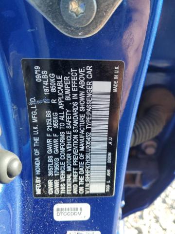 90826485 :رقم المزاد ، SHHFK7H36LU205452 vin ، 2020 Honda Civic مزاد بيع