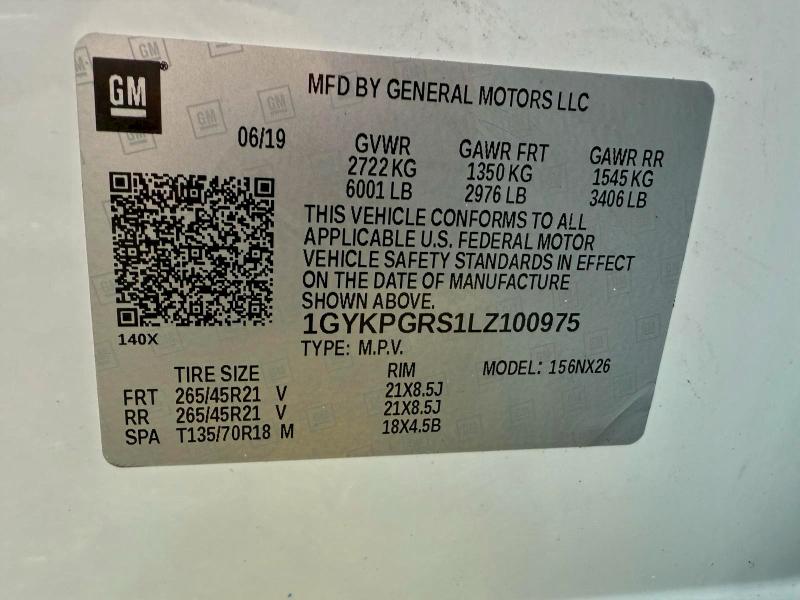 Продажа на аукционе авто 2020 Cadillac Xt6 Sport, vin: 1GYKPGRS1LZ100975, номер лота: 94001775