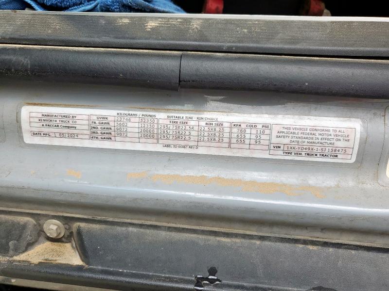 Auction sale of the 2025 Kenworth T680, vin: 1XKYD49X1SJ158475, lot number: 92155445