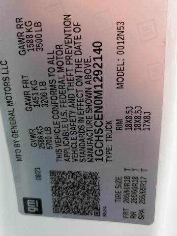Продажа на аукционе авто 2021 Chevrolet Colorado, vin: 1GCHSCEN0M1292140, номер лота: 91460895
