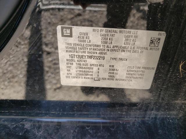 Продажа на аукционе авто 2017 Gmc Sierra, vin: 1GT12UEY7HF232219, номер лота: 91825165