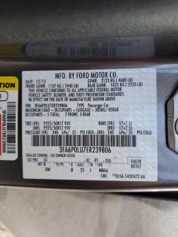 Продажа на аукционе авто 2014 Ford Fusion, vin: 3FA6P0LU7ER239806, номер лота: 93069495