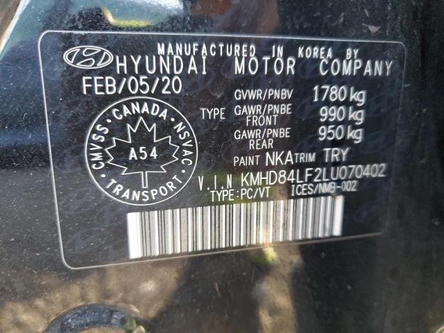 Aukcja sprzedaży 2020 Hyundai Elantra, vin: KMHD84LF2LU070402, numer aukcji: 93425625