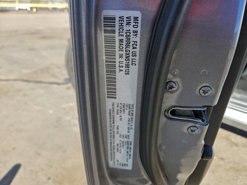 2022 Ram 1500 Classic მანქანა იყიდება აუქციონზე, vin: 1C6RR6LGXNS198128, აუქციონის ნომერი: 93740175