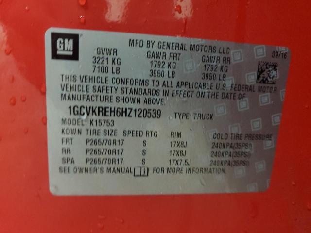 Продаж на аукціоні авто 2017 Chevrolet Silverado, vin: 1GCVKREH6HZ120539, номер лоту: 91831625