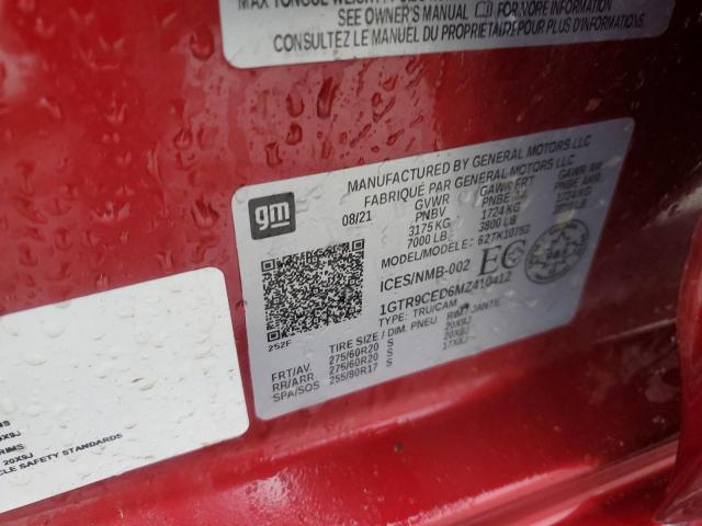92628605 :رقم المزاد ، 1GTR9CED6MZ410412 vin ، 2021 Gmc Sierra K15 مزاد بيع