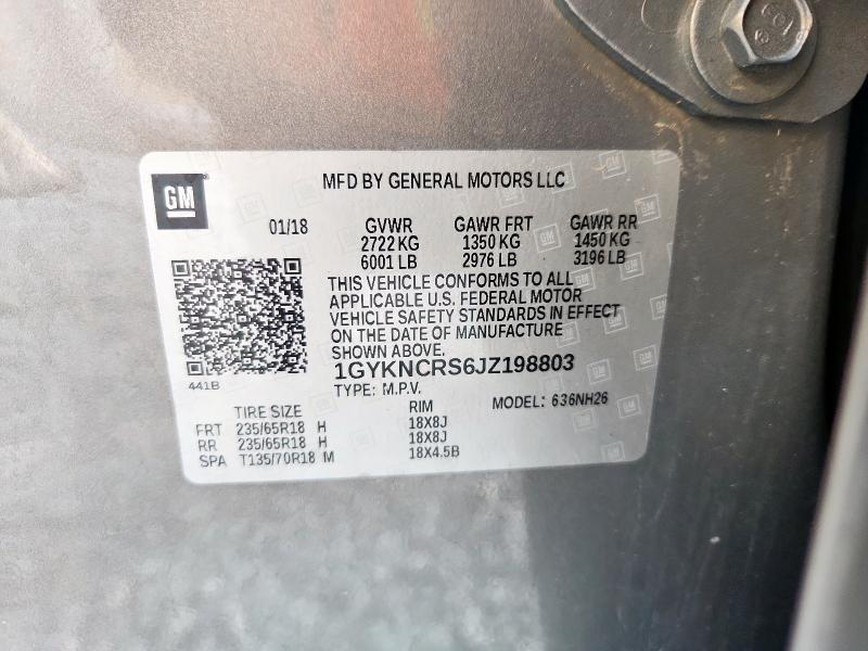 Aukcja sprzedaży 2018 Cadillac Xt5, vin: 1GYKNCRS6JZ198803, numer aukcji: 92512175