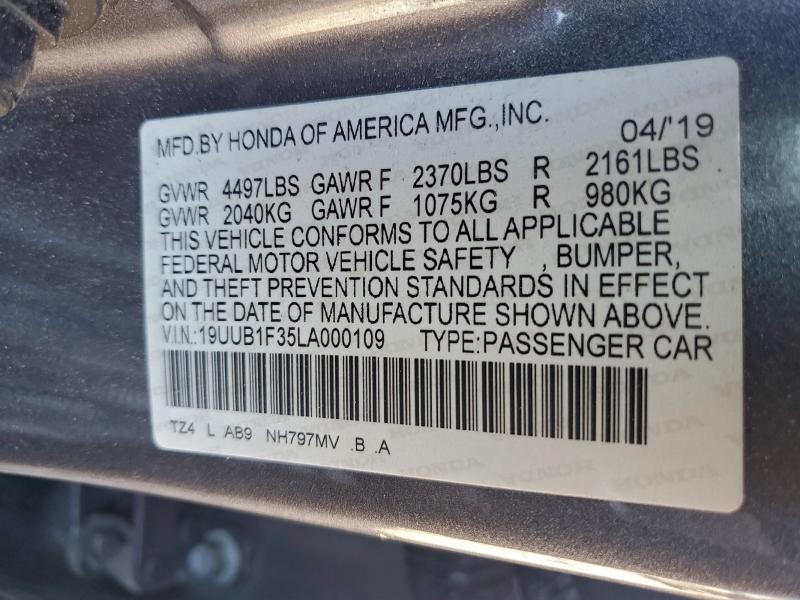 Продаж на аукціоні авто 2020 Acura Tlx, vin: 19UUB1F35LA000109, номер лоту: 94098775
