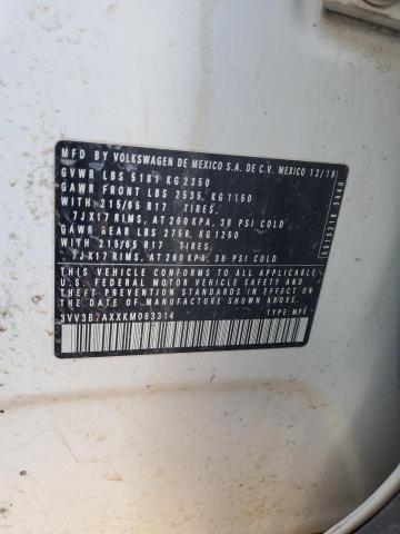 Продаж на аукціоні авто 2019 Volkswagen Tiguan, vin: 3VV3B7AXXKM063314, номер лоту: 91907625